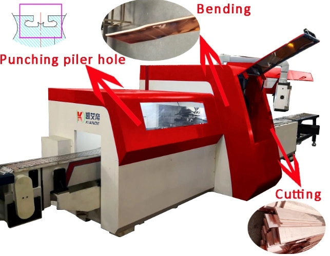 CNC Busbar Processing Machinery Hydraulic Copper Bar Punching Bending Shearing Machine