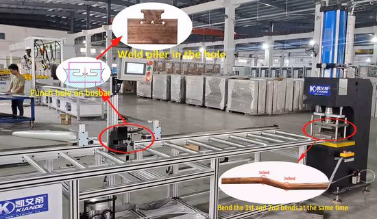 Venda quente de poupança de energia durável e precisa máquina de barramento CNC para sistema Busduct